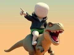 שפּיל Stickman. דינאָסאַור אַרענע אָנליין