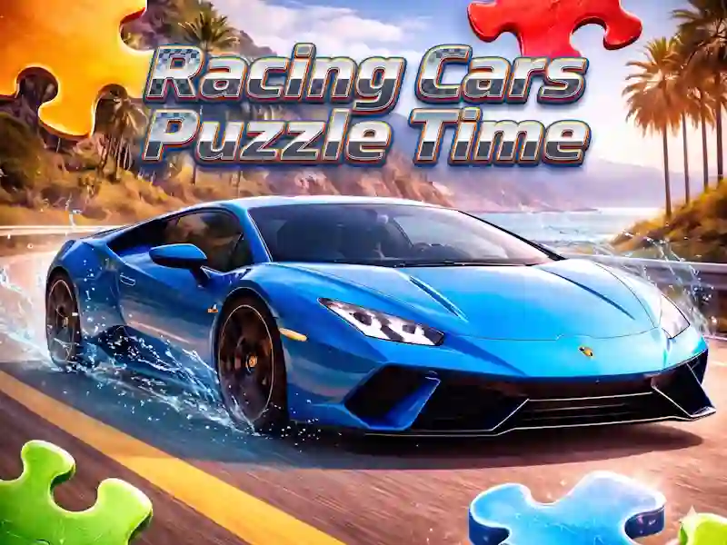שפּיל Racing Cars Puzzle Time אָנליין
