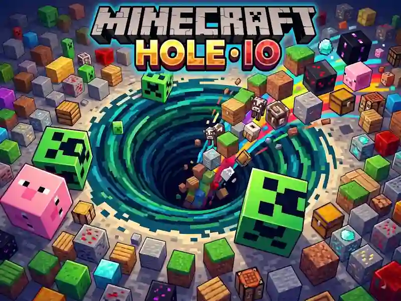שפּיל Minecraft Hole IO אָנליין