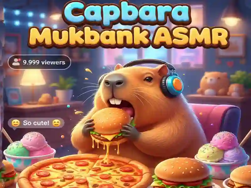שפּיל Capybara Mukbang ASMR אָנליין