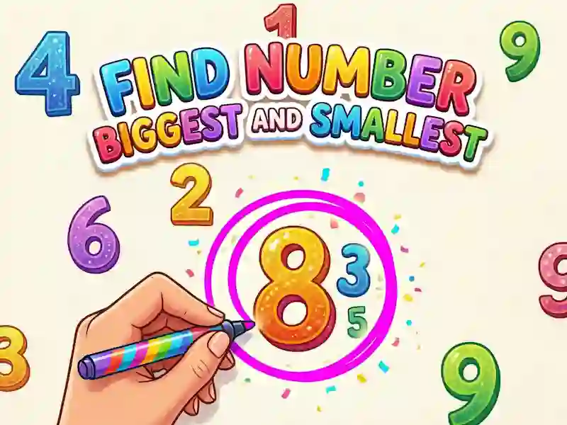 שפּיל Find Number Biggest and Smallest אָנליין
