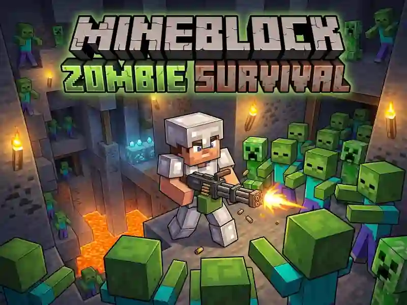 שפּיל Mineblock Zombie Survival אָנליין