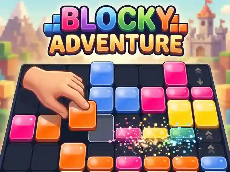 שפּיל Blocky adventure אָנליין