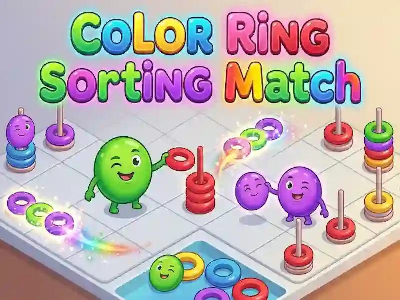 שפּיל Color Ring Sorting Match אָנליין