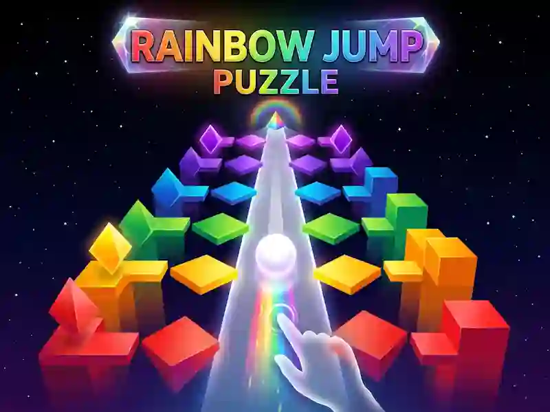 שפּיל Rainbow Jump Puzzle אָנליין