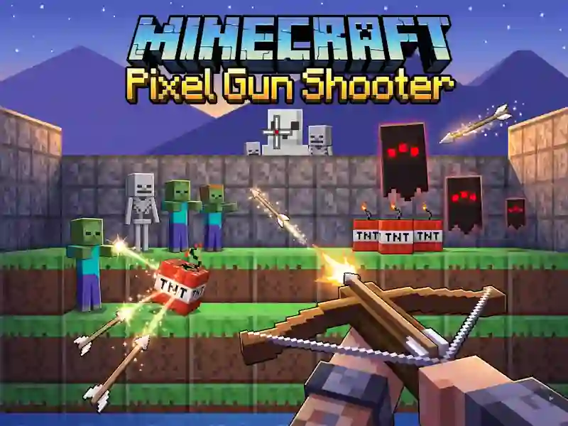 שפּיל Minecraft Pixel Gun Shooter אָנליין