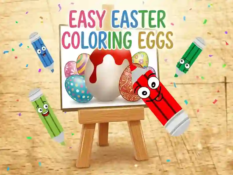 שפּיל Easy Easter Coloring Eggs אָנליין