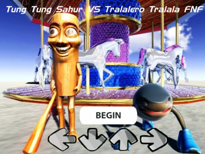 שפּיל Tung Tung Sahur vs Tralalero tralala fnf אָנליין